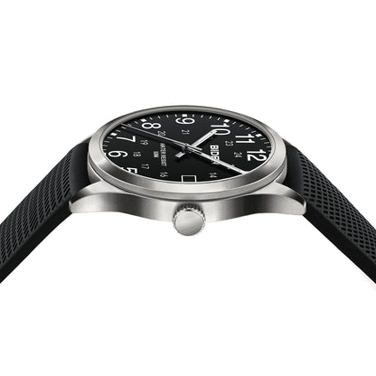 BIDEN Men's Watch Simulated Quartz Sports Men's and Women's Watch 30 Waterproof Second Hand Luminous Easy to Read Dial