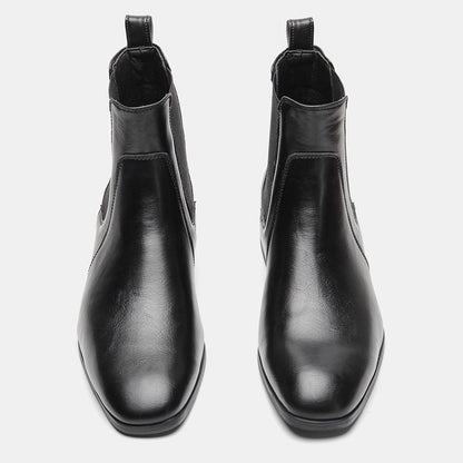 40~46 Botas Chelsea Masculinas 2024 Marca Confortável Moda Couro Botas Masculinas #KD431