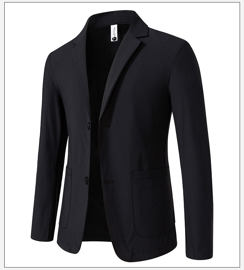 Sun Protection Clothing for Men, Casual Business Wear, Summer Light, Fashionable, Breathable, Sports and Outdoor Ice Silk Blazer