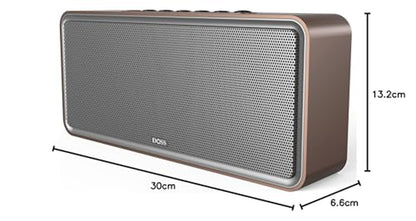 Caixas de Som Bluetooth DOSS SoundBox XL 32W, Alto-falante Estéreo Doméstico Bluetooth Sem Fio com Driver Duplo para Echo Dot, Celular, Tablet, TV