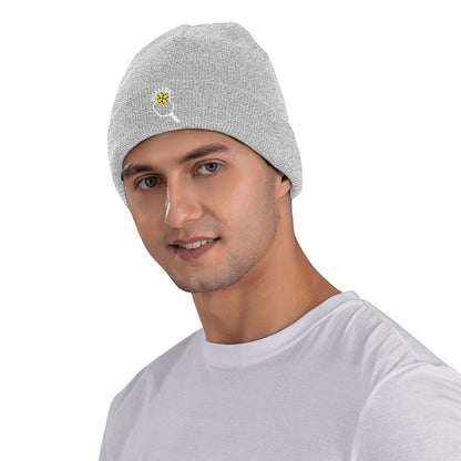 Pickleball Warm Knitted Cap Hip Hop Bonnet Hat Autumn Winter Outdoor Beanies Hats for Men Women Adult