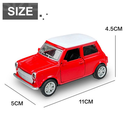 1:36 Liga Diecast Vintage Modelo de Carro FIAT MINI Clássico Modelo de Carro Miniatura com Fricção Réplica de Veículo para Presente de Coleção