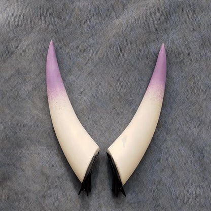 10/14/18cm Anime Gradient Halloween Devil Horns Head Clip Night Party Cosplay Headwear Dark Gothic Comic con Props Accessories