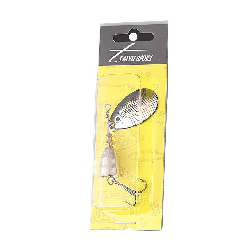 Isca de glitter composta rotativa a laser de metal, isca falsa, isca, equipamento de pesca, isca artificial giratória, isca dura