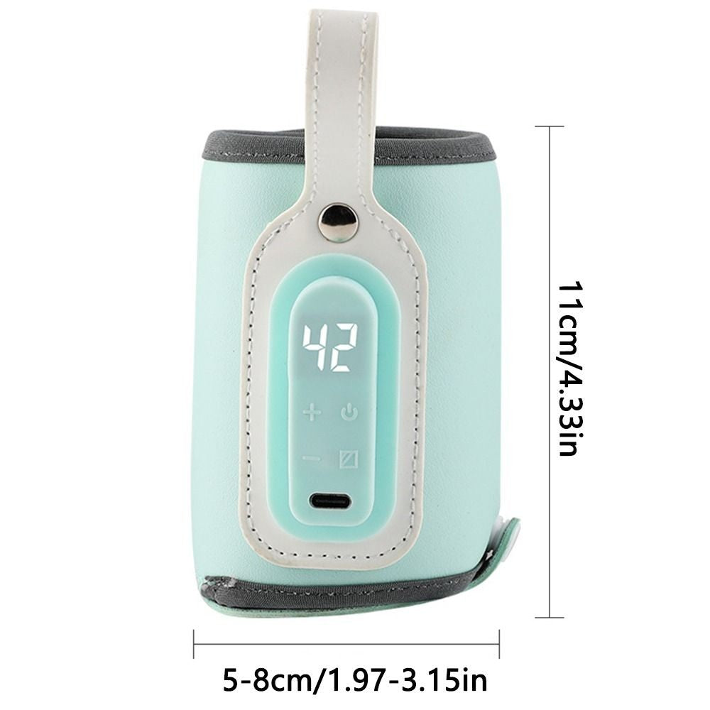 LED Display Portable Baby Bottle Warmer Smart Temperature Control 24H Constant Temperature Milk Bottle Insulation Sleeve