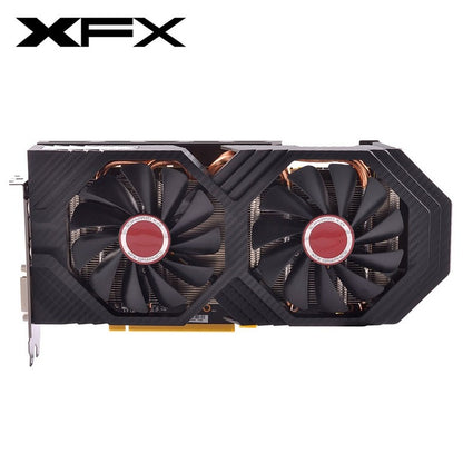 Placas de Vídeo XFX RX580 8GB AMD Radeon RX580 8GB 2304SP Placas de Tela GPU Computador de Mesa HDMI Placa de Vídeo para Mineração Usada