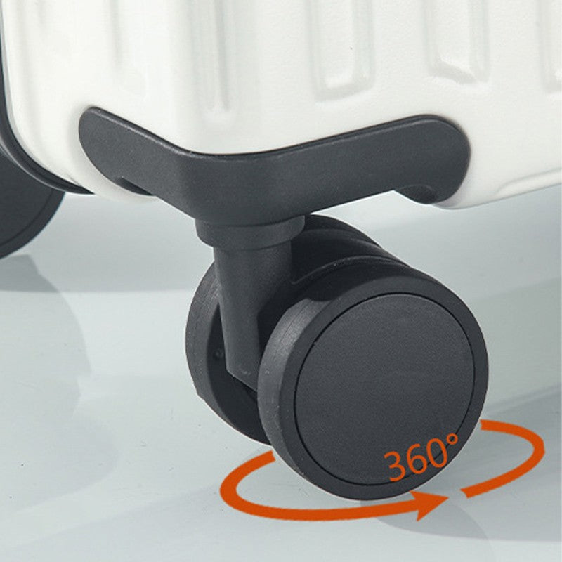 Mala de Bordo Pequena de 18 Polegadas ABS com Múltiplos Compartimentos e Divisória para Molhados e Secos para Viagens a Negócios e Viagens Curtas