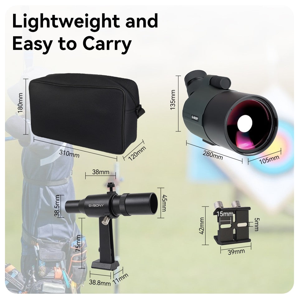 Telescópio/Luneta Compacto Svbony SV41Pro 28-84x80mm Mini Maksutov para Observação de Aves, Uso Terrestre e Astronômico