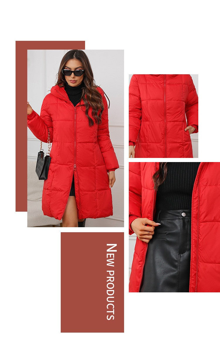 Women Long Coat 2024 New Autumn Winter Parkas Female Thick Down Cotton Coat Femme Casual Short Warm Thick Outerwear Ladies Top