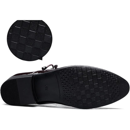 Mens Loafer Shoes Slip on OXford Dress Shoes for Men Patent Leather Modern Business Casual Driving Prom Party Wedding Comfortabl