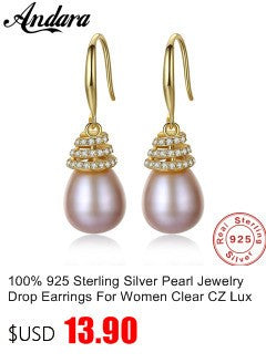 New Design Fashion 925 Sterling Silver Long Flower Earrings For Woman Girls Gift Statement Jewelry Pendientes