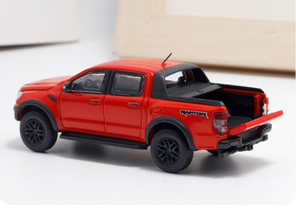 MK Miniaturas Liga Fundida 1/64 Ford Ranger Raptor Modelo de Carro Decoração Estática Brinquedos Colecionáveis de Presente