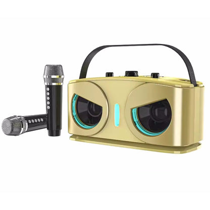 Karaokê Portátil Sem Fio Bluetooth Alto-Falante Com Microfone Máquina Subwoofer Caixa De Som Potente Música Bocina Áudio