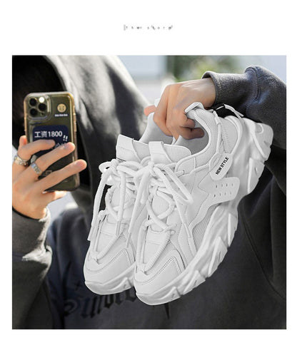 Tênis Masculino Respirável Sola Grossa Casual Esportivo Corrida Ao Ar Livre Quatro Estações Novo Tênis Masculino Sola Macia Confortável