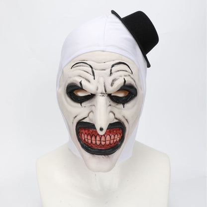Cosplay Ghost Broken Soul Bloody Clown Scary Terrifier 3 Halloween Mask Funny Tooth Nose Full Face Head Cover Party Costume Prop
