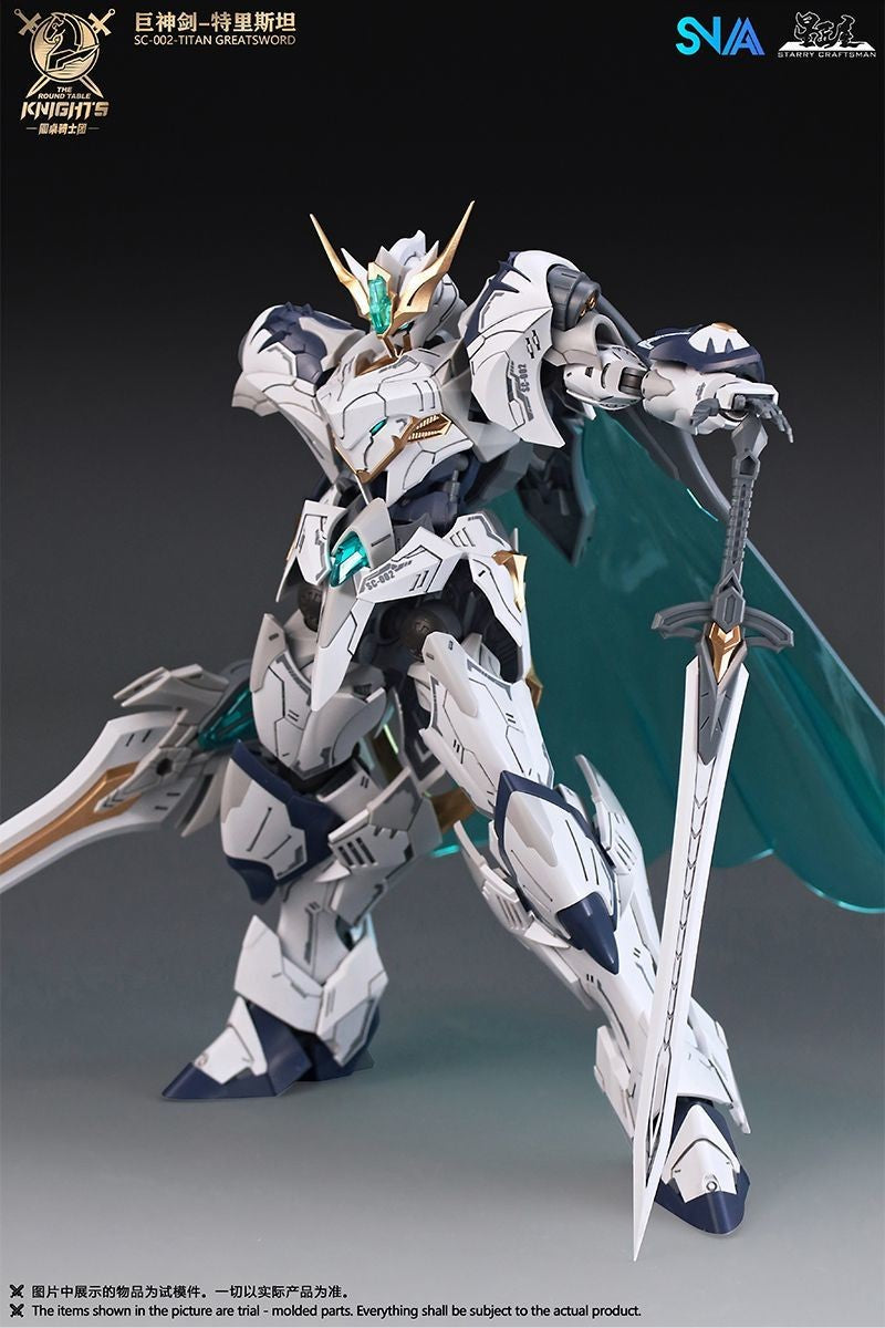 HG 1/144 SNAA SC-002 Titan Greatsword Tristan Kit de Montagem SC-009 Divine Invoker Percival The Round Table Knights Figure
