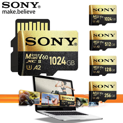 SONY Memory Card Original 1TB Class 10 V60 TF Card Mini SD Card 512GB 256GB A2 U3 Micro High Speed TF Card Dropshipping