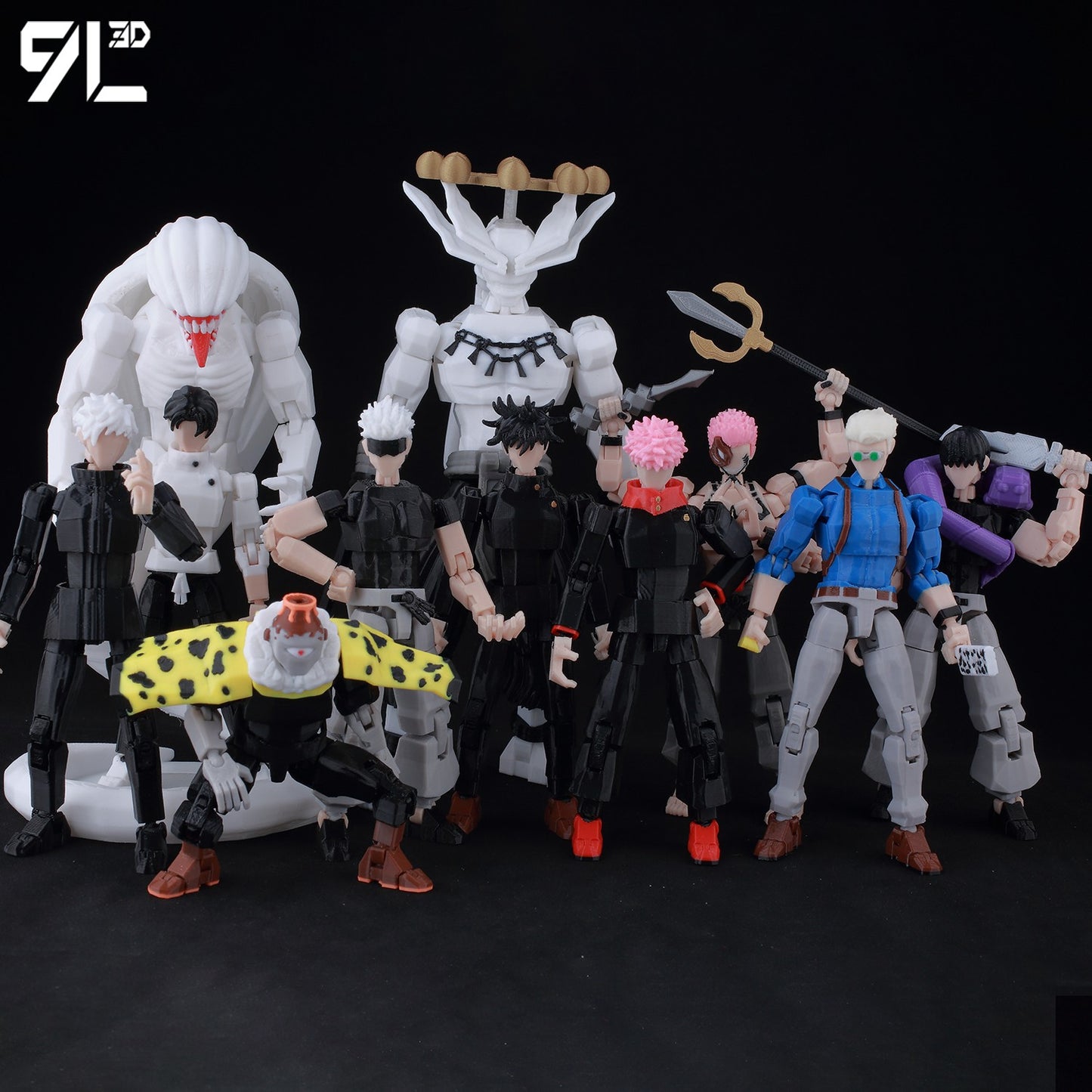 ?9L3D Lucky13 Gojo Sukuna Jujutsu Fushiguro Toji Gojo Satoru Action Figure Dummy13 T13 Multi-Jointed Collectible Toys Titan13