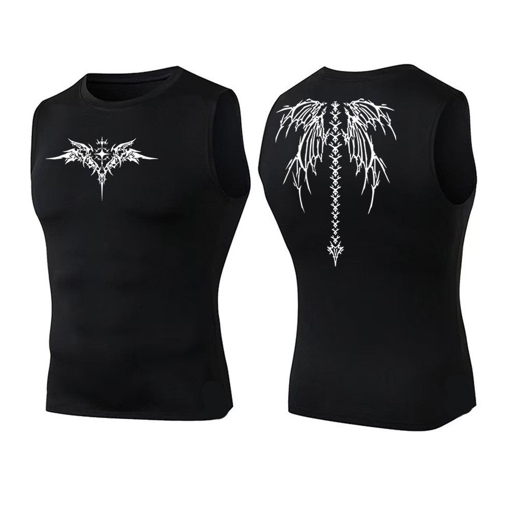 Ionic Shaping Vest For Men Ice-Silk Slimming Vest Body Shaper Compression Shirts Tank Top Tummy Control Sleeveles Fitness Shirts