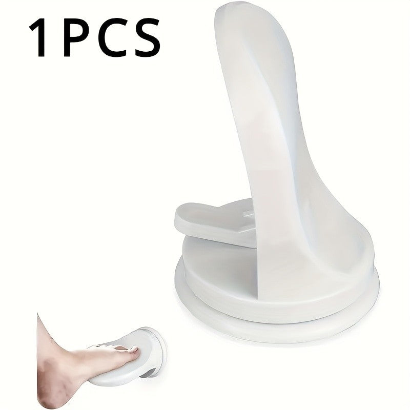 1 plastic non perforated detachable suction cup footrest for bathroom, easy to install adhesive shower mats