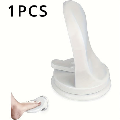 1 plastic non perforated detachable suction cup footrest for bathroom, easy to install adhesive shower mats