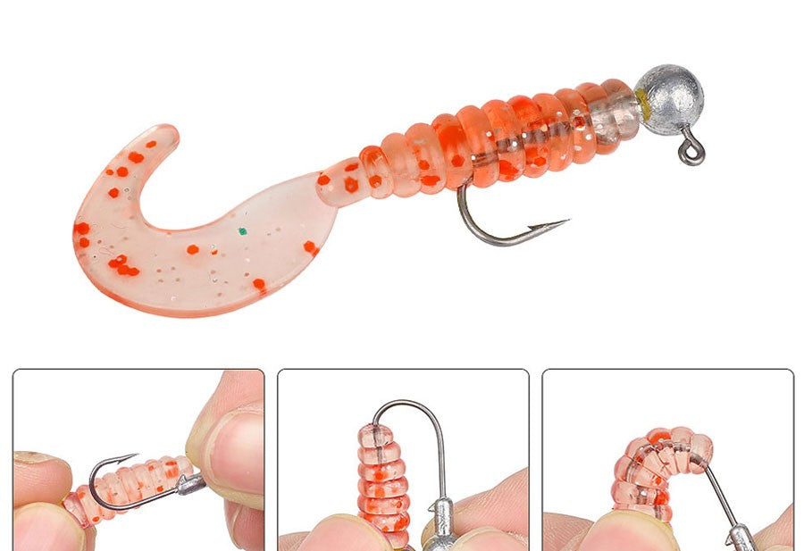 MrLurion 30pçs 1g 2g 3g 5g 10g 14g 18g 22g 25g 28g Anzol tipo jig head, anzol redondo para iscas soft e crank
