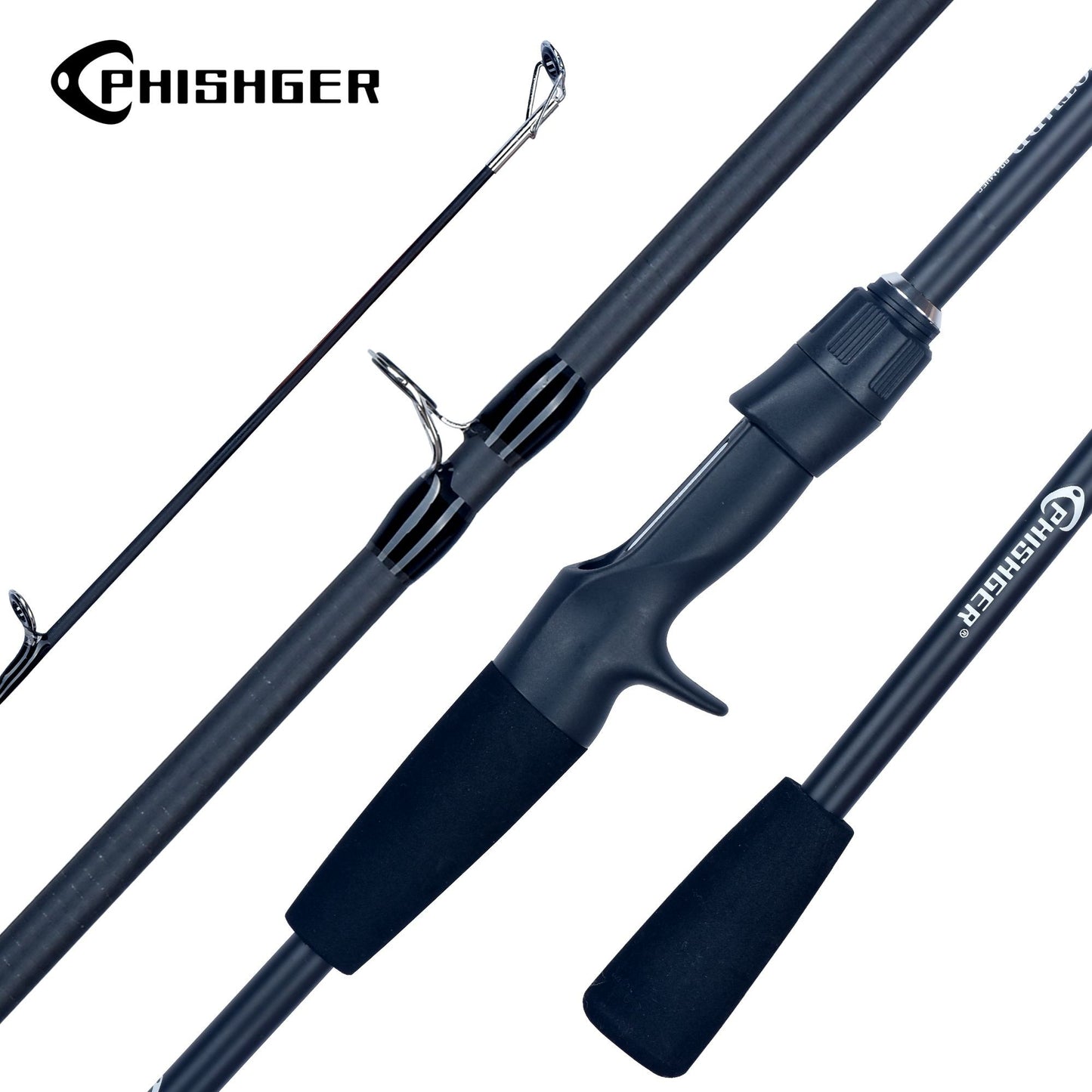 Vara de Pesca PHISHGER Giratória Baitcasting Viagem Carbono Mini Produtos para Pesca Peso de Arremesso 5-30g M Rápida Ultraleve Isca Truta