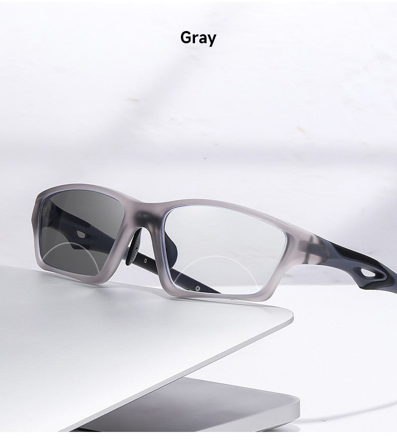 Sports Bifocal Reading Glasses Man Photochromic Anti-blue Light +1.0 To +4.0 TR90 Frame Eyeglasses High Quality Eyewear Readers