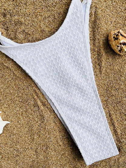 Sexy hollow tie swimsuit One Piece bikinis Swimwear halter high waist backless lace up bathing suit beach outfits bodysuits