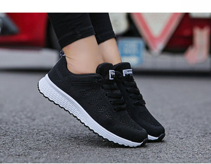 Women Casual Shoes Fashion Breathable Walking Mesh Flat Shoes Woman White Sneakers Women 2024 Tenis Feminino Female Shoes