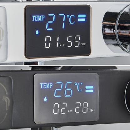 Black Digital Display Thermostatic Shower Faucet Bathroom Thermostatic 4 ways Rainfall Shower Mixer Tap,Shelf and Bidet Faucets