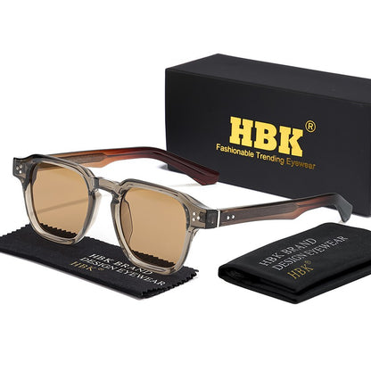 Óculos de Sol Punk HBK Fashion para homens Óculos de Sol Quadrados Clássicos Esportes ao Ar Livre Festa Férias Viagem Condução Pesca Óculos