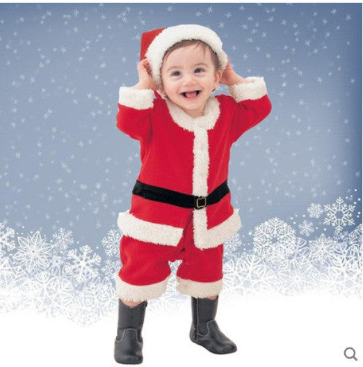 New Year Baby Boys Girls Christmas Santa Claus Costumes Children's Gifts Children Halloween Cosplay Party Kids Clothes