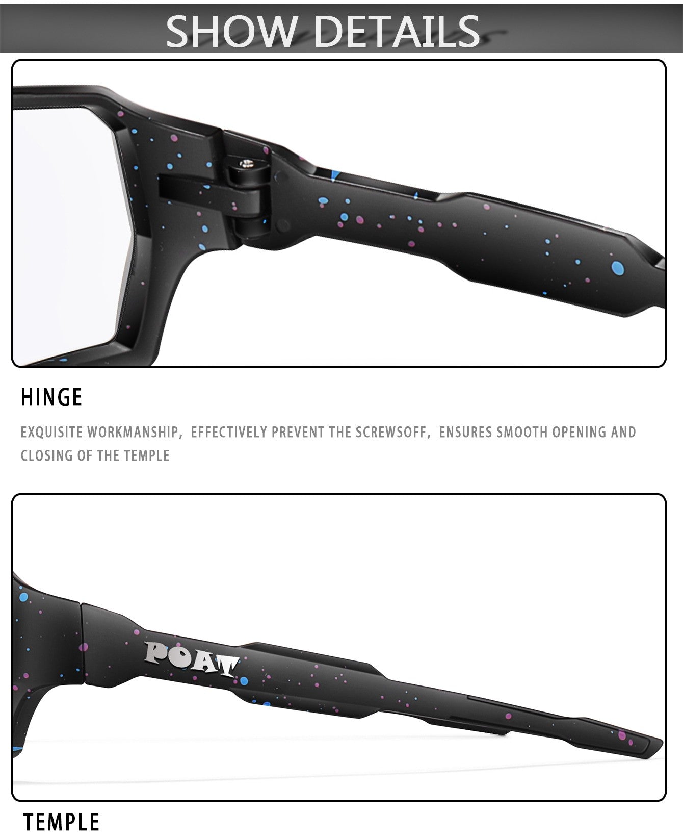 POAT Brand New Style Photochromic Sunglasses Sports Men Women MTB Bike Bicycle Eyewear Cycling Fishing Running Glasses