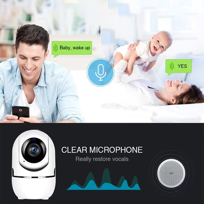 Wifi IP Camera YCC365 Plus Smart Home Auto Tracking 1620P Full Night Vision Network Wireless CCTV Video Baby Security Camera