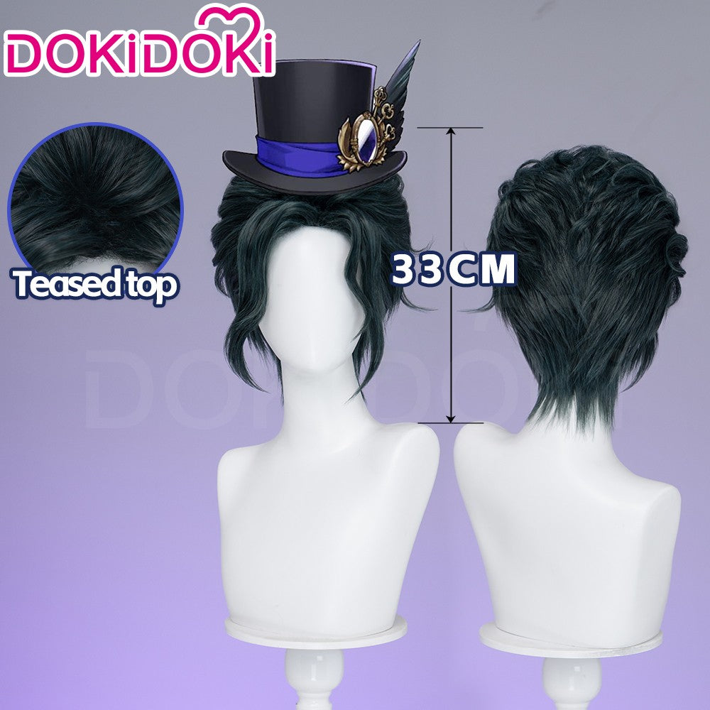?Ready for Ship?Idia Malleus Leona Vil Crowley Wig Game Cosplay DokiDoki Men 120cm Long Hair Fiber Idia Halloween  Free Wig Cap