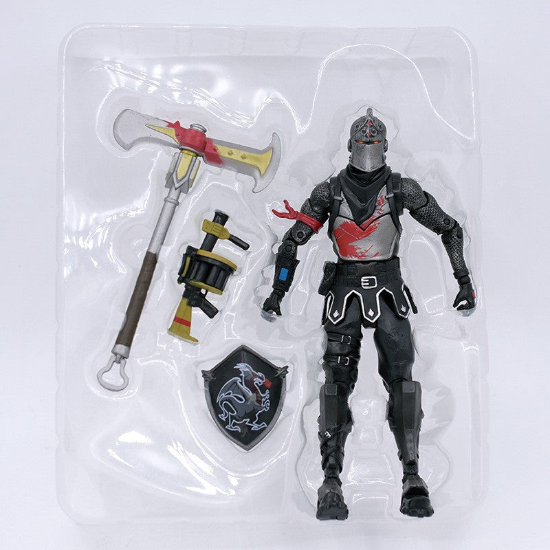 Fortnite Raptor Cavaleiro Negro Soldado Caveira Líder do Esquadrão Abraço Boneco de Ação Decoração de Quarto Brinquedos Presente para Crianças