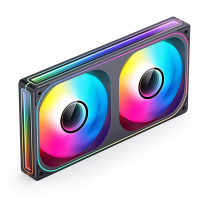 Jonsbo ZB-120/240/360 Computer Case Fan 5V ARGB 120mm Water-Cooled CPU Cooling Fan PWM ZB-360BR Forward/Reverse Fan Kits