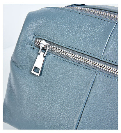 Zency Women's Handbag Genuine Leather Cowhide Cross Body Bags Ladies Shoulder Top Handle Satchel Trendy 2025 Pillow Bags Shopper