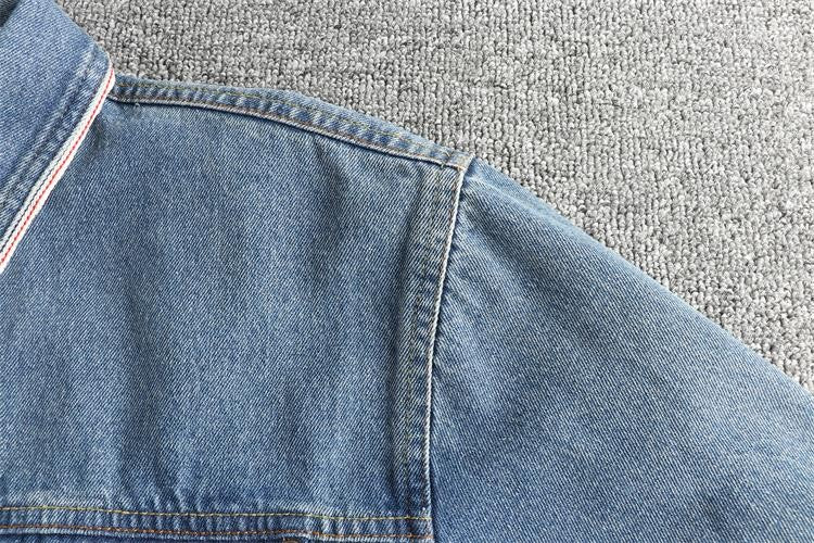 Autumn New American Retro Heavyweight Single Pocket Denim Cargo Shirt Men's Simple 100% Cotton Washed Casual Blouses Thin Jacket