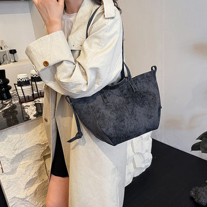 Large Capacity PU Leather Shoulder Bags for Women 2025 Luxury Designer Crossbody Bag Females Brand Retro New Handbags and Purses