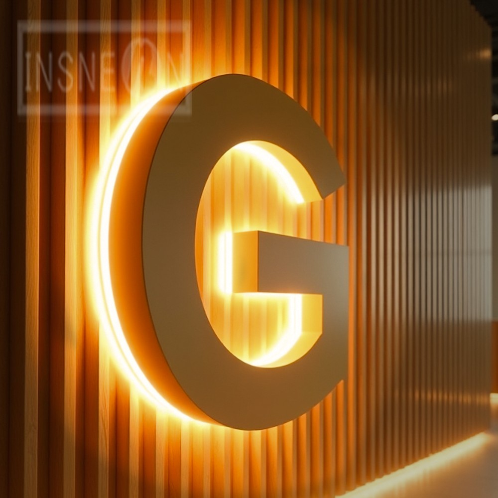 Luminous Letters Custom Logo Led Acrylic Signs Business Light Letter Advertising Luxury Brand Metal Sign Neon Wall Signboard 3d