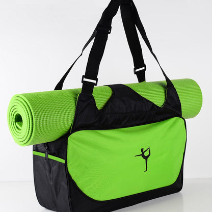 Yoga mat tote bag, large capacity fitness bag, travel bag, outdoor sports bag, storage bag, side water cup bag