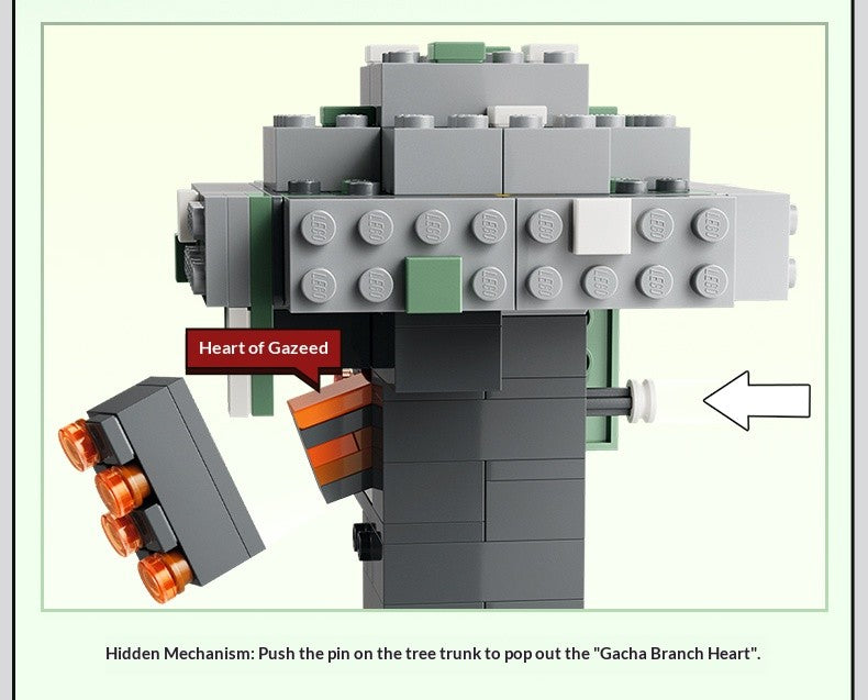 LEGO Minecraft série 21586 Jardim Pálido bloco de montar de brinquedo quebra-cabeça infantil de presente
