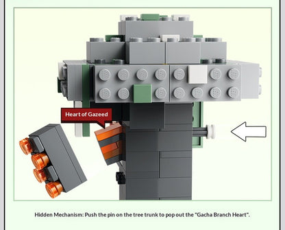LEGO Minecraft série 21586 Jardim Pálido bloco de montar de brinquedo quebra-cabeça infantil de presente