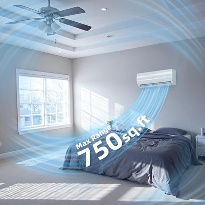 12000BTU Mini Split Air Conditioner & Heater with Inverter, 19 SEER2 115V Energy Saving AC Unit Cools Rooms