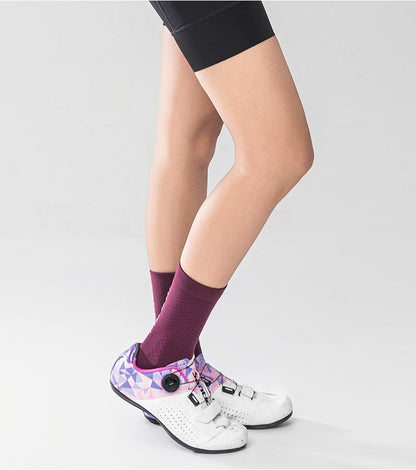 Meias de Ciclismo ROCKBROS Meias Esportivas Suaves Meias de Bicicleta com Absorção de Choque Tecido Respirável Meias Externas de Alta Elasticidade Um par