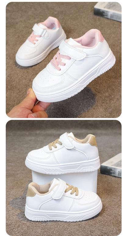 2025 Girl shoe spring Autumn Boy White Shoe Casual Running kid Shoe Anti Slip Soft Sole Sneaker kid tenis Hot selling item