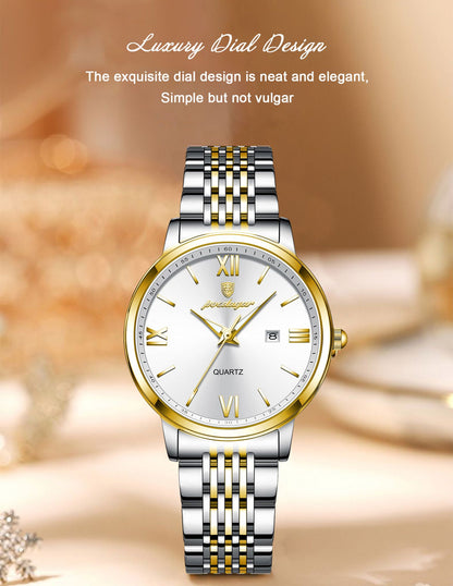POEDAGAR New Luxury Woman Watch Waterproof Luminous Date Ladies Watch High Quality Stainless Steel Simple Women's Quartz Watches
