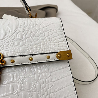 Luxury Purple Handbag Classic Women Bag 2025 New Designer Shoulder Bag High Quality Solid Pu Leather Crossbody Small Square Bag